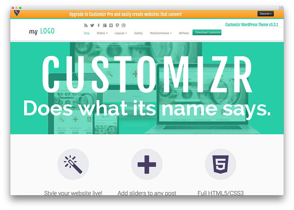 customizr - multipurpose business theme